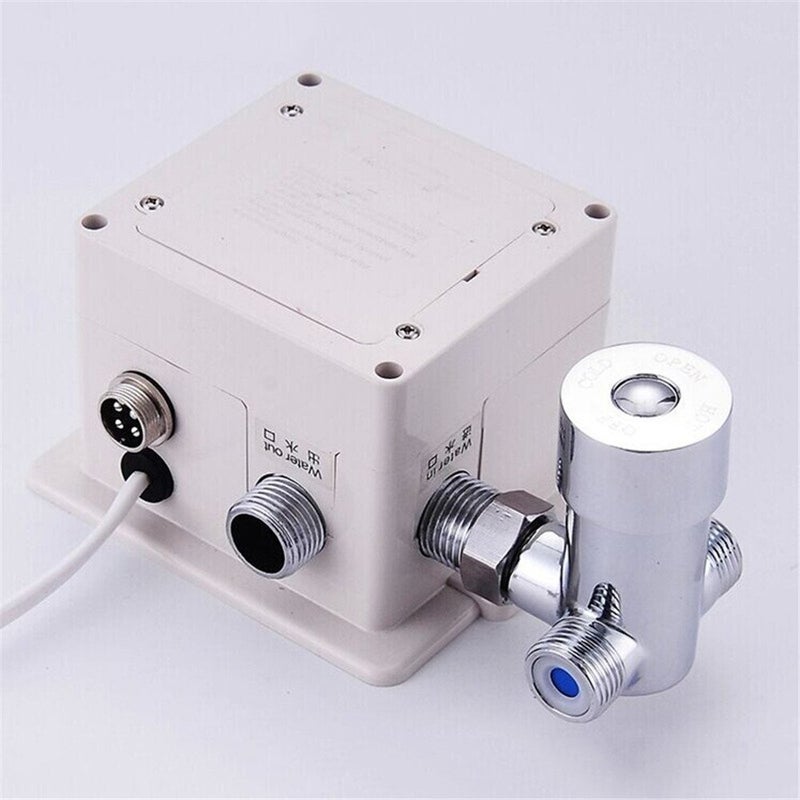 Weirun Bathroom Kitchen Brass Automatic Sensor Touchless Sink Faucet Hot & Cold Water Temperature Control Thermostatic Mixer Mixing Valve - Image 2